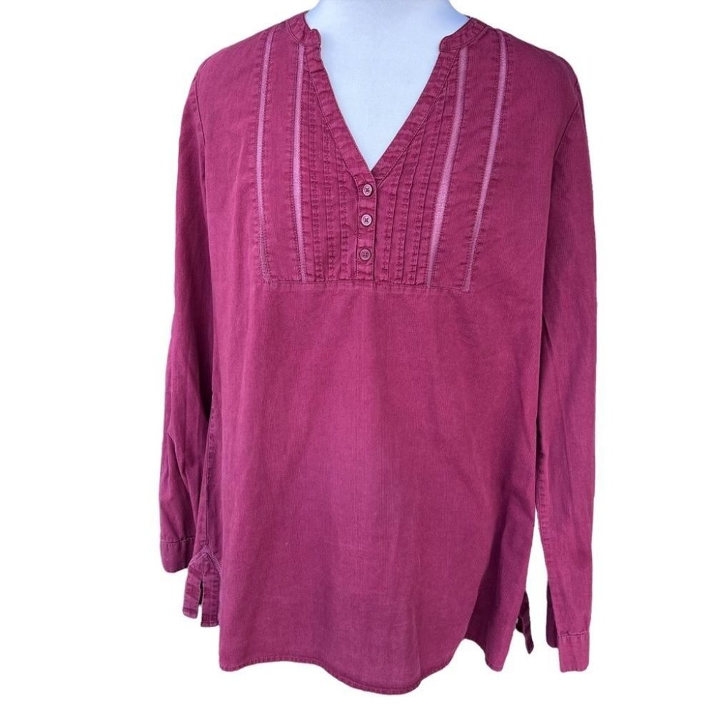 Calvin Klein long sleeve cotton blouse
